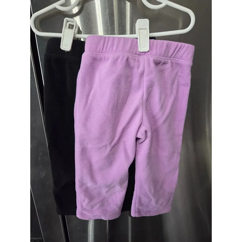 Fleece Sweatpants 2 Pack Black/Purple - The Children's Place - 12-18mo